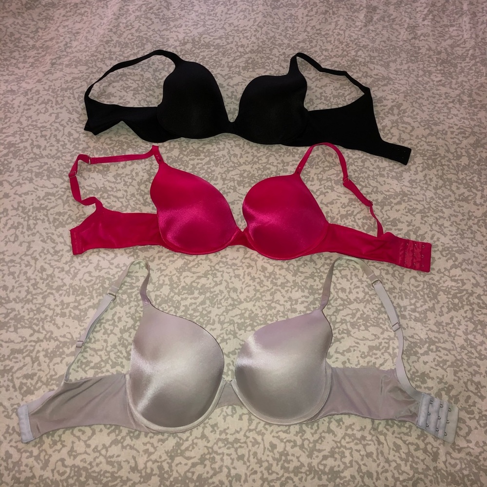 3 Victoria’s Secret Bras - 34DD